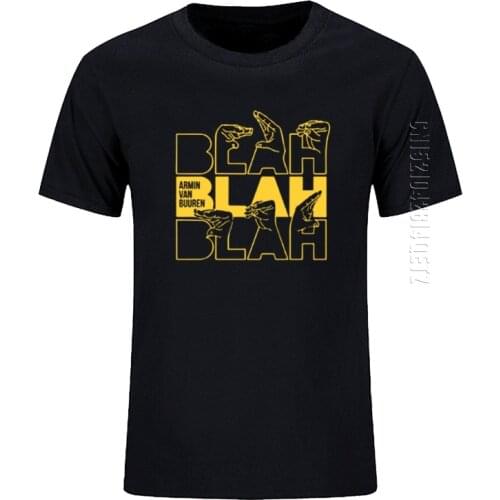 ARMIN VAN BUUREN Printing Fashion High Quality Casual DJ Men Crew Neck Cotton T Shirts Summer New