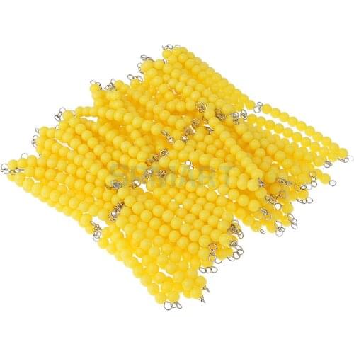 Montessori Mathematics 1-1000 Counting Toy Xmas Gift - 10 String Beads Chain