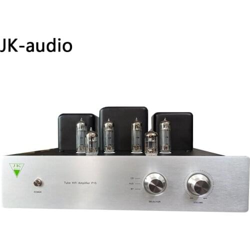 JK-Audio HIFI high-fidelity Bluetooth vacuum tube vacuum tube high-power amplifier 6H1N, 6P15, frequency response: 20Hz-20KHz