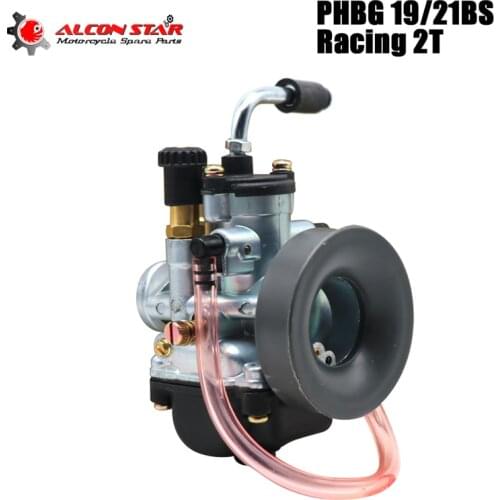 Alconstar- PHBG Racing Carburetor 19mm BS 21mm BS 2 Stroke For Yamaha BWS ZUMA YQ50 NS50 For Aprilia Aero MBK Beeline Beta Ark