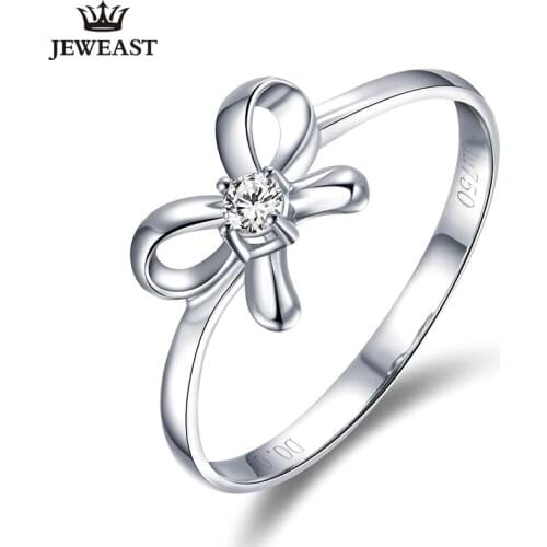 18K White Yellow Rose Gold Diamond Ring Marriage Ring Diamond Ring natural diamond genuine wedding ringSupport drop shipping