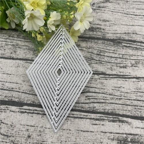 Multi-level shape Metal Cutting die keychain shaker Heart Paper Key Chain Scrapbook Paper Craft Card Punch Art Knife Cutter