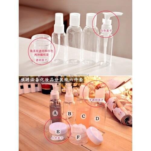 By ems or dhl 100sets 6Pcs/Set Wash Cosmetic Perfume Spray Bottle