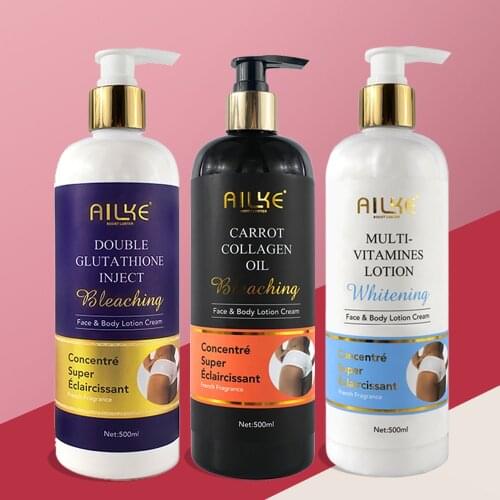 AILKE Nourishing Moisturizing Lightening Body Lotion, With Glutathione Advanced Collagen, Reduce stretch marks and Eye dark spot