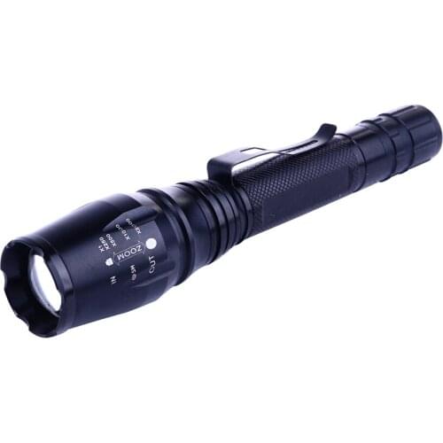 Professional Rechargeable Flashlight Zoom Tx6 Watton Wt-241 250/300 mt aluminium metal white light hunting, camping, Car, hotel