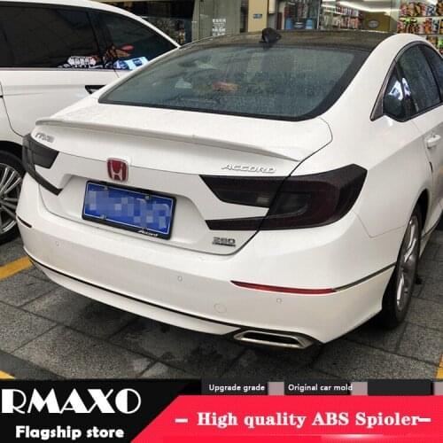 For HONDA Accord Spoiler 2018-2019 Accord Spoiler High Quality ABS Material Car Rear Wing Primer Color Rear Spoiler