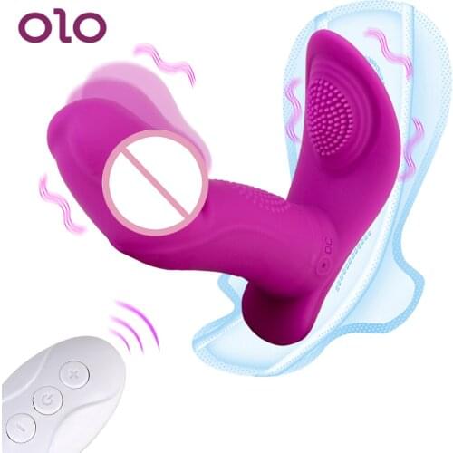 OLO Sex Toys for Women Remote Control Vibrator 7+1 Modes Wearable Panties Swing Dildo Clitoris Stimulator Anal Plug