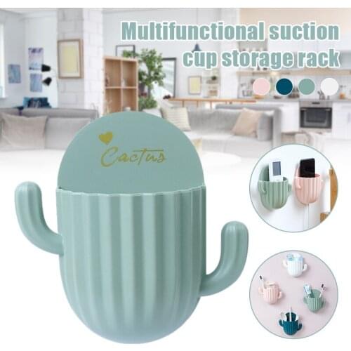 Hanging Bathroom Kitchen Utensil Box Toothbrush Storage Rack Wall-mounted Toothbrush Holder ALI88