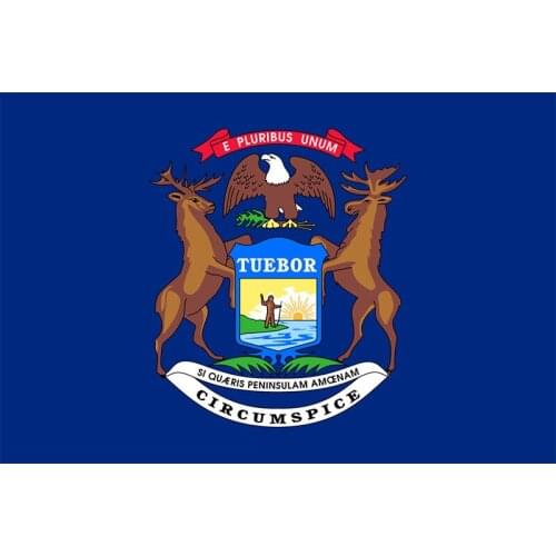 Yehoy hanging 90*150cm U.S. state Michigan Flag For Decoration