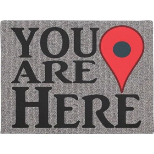 Funny You Are Here Doormat Home Decoration Entry Non-slip Door Mat Rubber Washable Floor mat