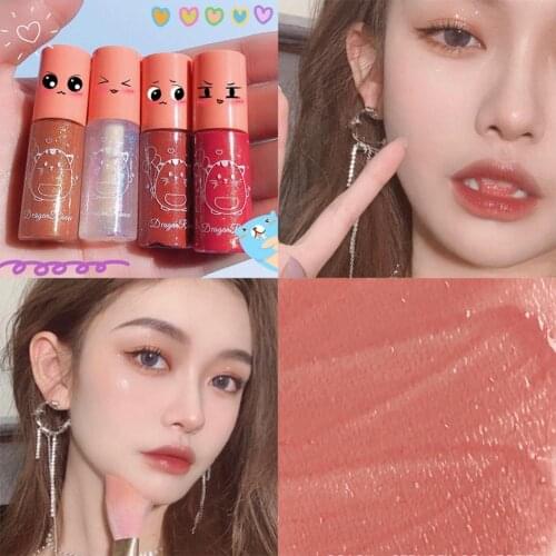 Liquid Lipstick Waterproof Non-Fading Various Colors Mini Cute Matte Velvet Long Lasting Lip Gloss for Students