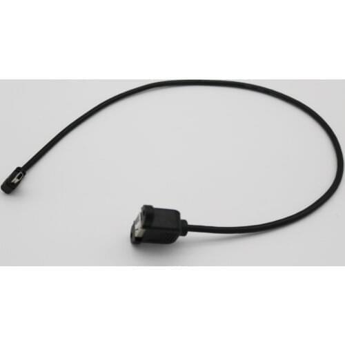 2pcs USB 2.0 B Female Panel Mount To Mini 5 Pin Male Left Angle Extension Printer Scanner Adapter Cable 50cm