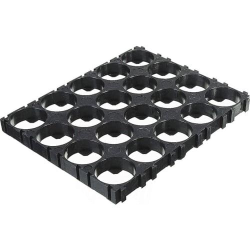 20/30/40/50 Pcs 4x5 Cell 18650 Batteries Spacer Holders Radiating Shell Plastic Bracket Battery Storage Box Case Storage