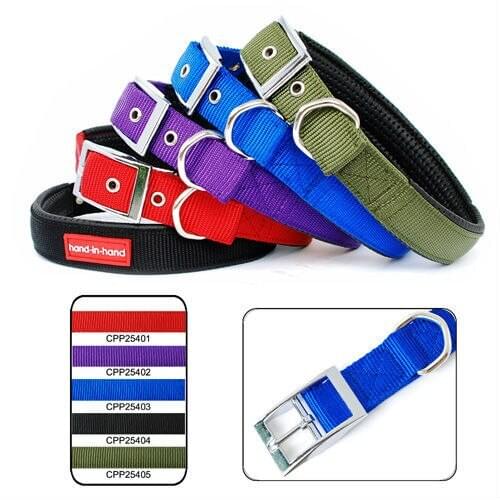 50Pcs/Lot 5 Colors Lively Pet Dog Double Layers & Padded Collar 2.5cm(C-24")
