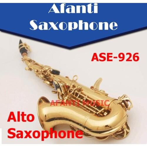 Afanti Music Eb tone / Brass body / Gold finish Alto Saxophone (ASE-926)