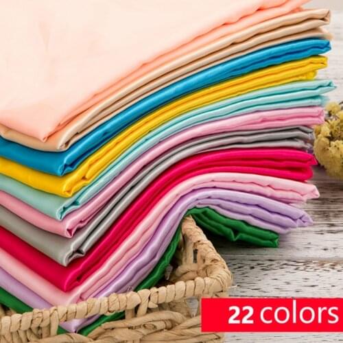 100*150cm Satin Fabric Silk Cloth Handmade DIY for Box Lining Home Dress Curtain Wedding Party Decoration Sewing Background