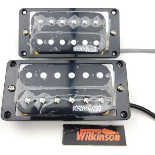 Wilkinson Black open Double coil Electric Guitar Humbucker Pickups (Bridge & Neck Pair)