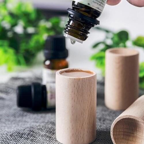 Essential Oil Diffuser Container Slowly Volatile Wooden Essential Oil For Sleep Push Oil Car Yoga Aromatherapy Inhaler Fragrance