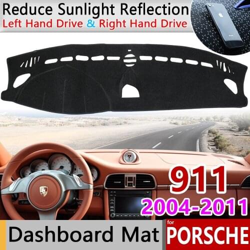 For Porsche 911 2004~2011 Turbo GTS Anti-Slip Anti-UV Mat Dashboard Cover Pad Shade Dashmat Protect Carpet cushion Accessories
