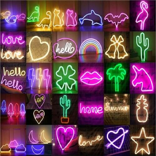 Flexible Neon Mural Sign Light Led Good Vibes Letter Lamp Tube For Bar Ktv Snack Shop Game Room Bedroom Party Wall Decoration