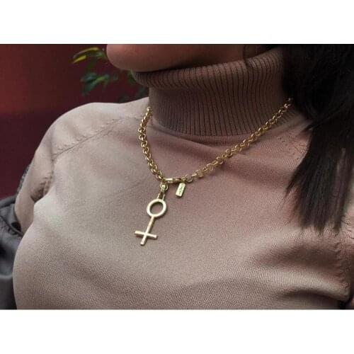 GULCE DERELI, VENUS CHARM CHAIN NECKLACE, CHAIN NECKLACES, CHARM NECKLACES, GIFT BOX, GOLD/SILVER PLATED