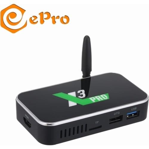 EPro Best Gift Android tv box amlogic s905x3 LPDDR4 ugoos x3 pro 4g32g set top box for advertising