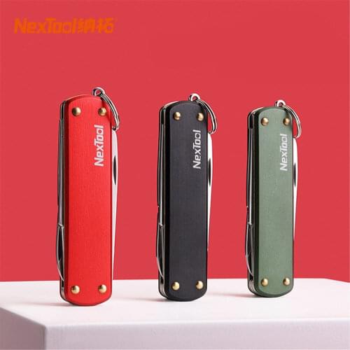 Nextool Multi Tools Pocket Outdoor Knife Mini Foldaway Multi Function Scissor Tools Set Pocket Keychain Pliers Knife Screwdriver