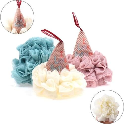 Soft Shower Mesh Ice Cream Shower Mesh Foaming Sponge Exfoliating Scrubber Bath Ball Body Cleaner Cleaning
