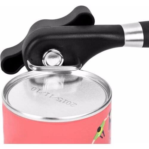 New Safe Cut Can Opener Smooth Edge Can Opener With Handheld Manual Opener Stainless Steel Cutting Can Opener For Kitchen