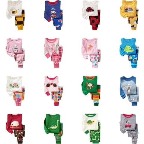 Kids pajamas children sleepwear baby pajamas sets boys girls animal pyjamas pijamas cotton nightwear clothes kids clothing