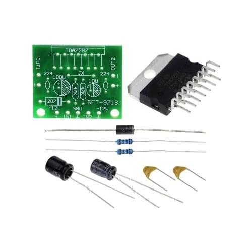 TDA7297 amplifier board spare parts dc 12v grade 2.0 dual audio encoding 15w electronic diy kit