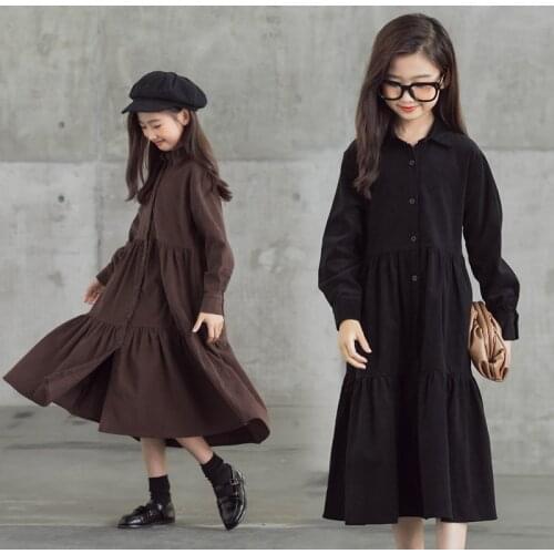 Dress For Girls Autumn Children Clothes Girls Dresses Teen Christmas Costume Girl 6 8 10 12 14 16 Yrs Mother Daughter Dress