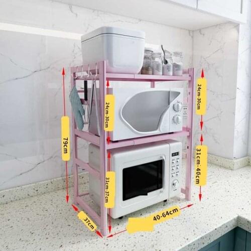 Dish Refrigerator Organizer Cosinha Adjustable Microwave Shelf Organizador Mutfak Cozinha Cocina Kitchen Storage Rack Holder