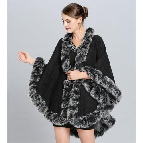 Luxury big-name double-sided wearable large shawl European and American classic shawl fashion big sale promotion female poncho