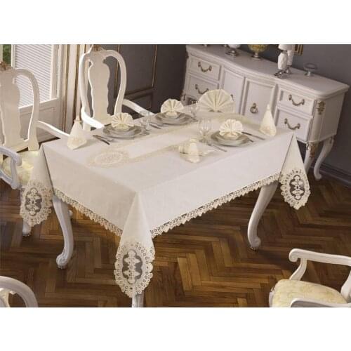 Hüma Table Cloth 26 Piece Cream