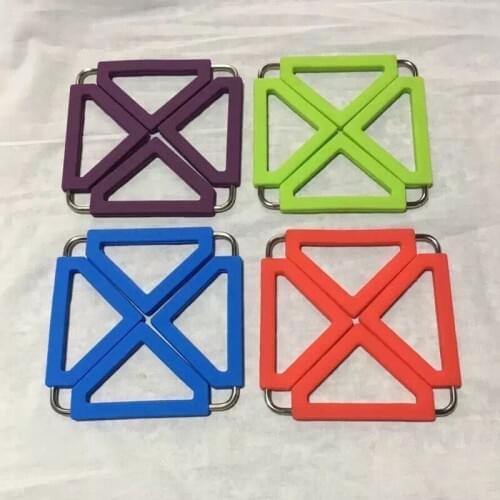 Stainless steel silicone placemats pot pad insulation pad wholesale antiskid high-temperature table mat the factory sale