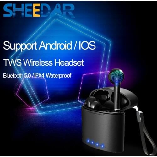 TWS Bluetooth Earphones Wireless Headphone Stereo Sports Waterproof Earbuds Headsets Support Android IOS Smartphone