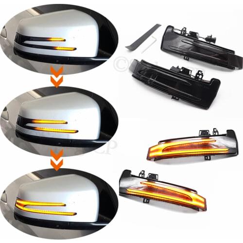 High-quality dynamic LED rearview mirror indicator streamer turn signal For Mercedes Benz GLK Class X204 2009 2010 2011 - 2015