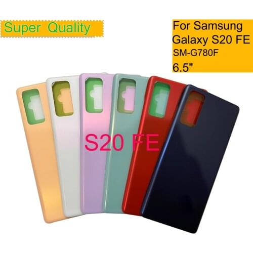 10Pcs/Lot For Samsung Galaxy S20 FE S20FE SM-G780F Housing Back Cover Case Rear Battery Door Chassis Housing Replacement