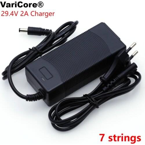 VariCore 12V 24V 36V 48V 3 Series 6 Series 7 Series 10 Series 13 String 18650 Lithium Battery Charger 12.6V 29.4V DC 5.5*2.1mm