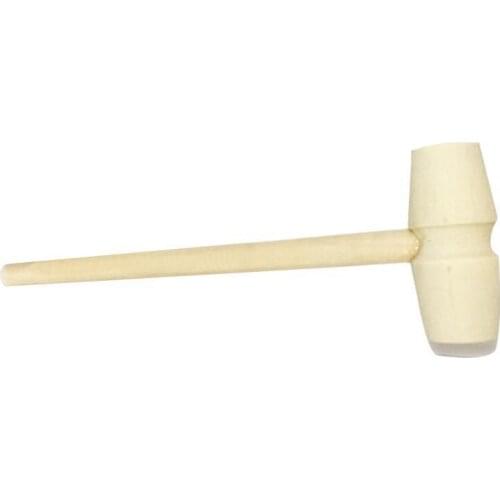 1pcs Mini Wooden Unpainted Hammer Toy Wood Mini Hammer Gift Knock 14cm Toy For Children Mallet Head Knock Flat Toy G2Y4