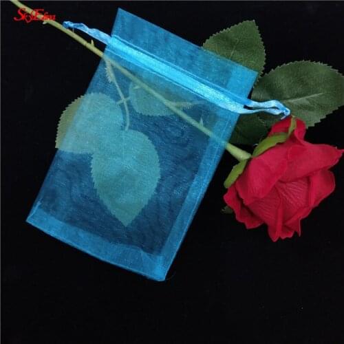 100pcs Direct Manufacturer Organza Drawstring Bags Custom 7x9 9x12 10x15cm Jewelry Bags Cheap Storage Pouch Wedding Gift Bag 5z