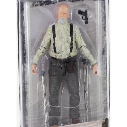 12cm AMC Series NECA The Walking Dead Hershel Greene PVC Action Figure with New accessoriews Toy