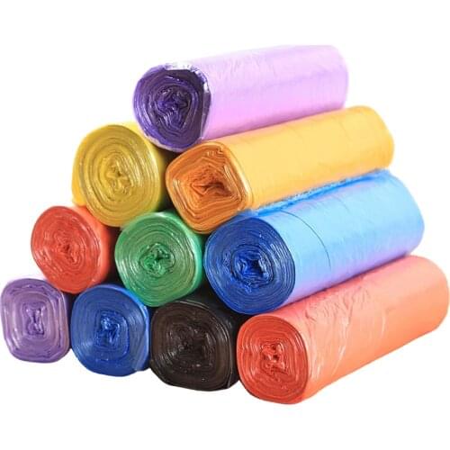 Household Kitchen Disposable Degradable Plastic Bags Sturdy and Durable 5 Rolls/Pack