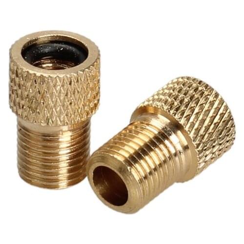 500pcs Pump Bicycle Convert Presta To Schrader Copper Bike Air Valve Adaptor Adapters Wheels Gas Nozzle Tube Cycling Tool