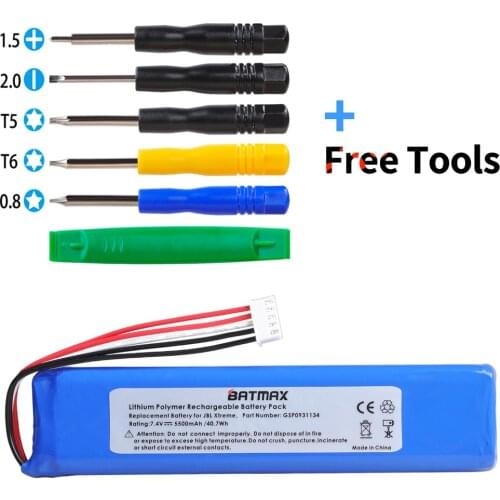 Batmax battery for JBL Xtreme Speaker battery 5500mAh GSP0931134 Tracking number include free install tools