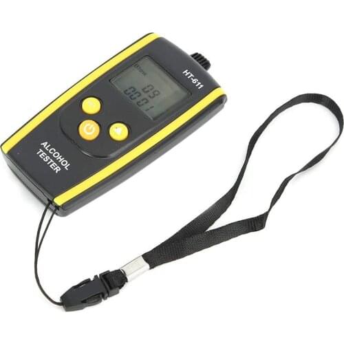 Breath Alcohol Tester High Resolution LCD Display Non-Contact Breathalyzer Professional Digital Breathalyzer