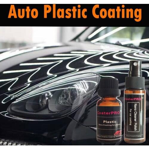 Auto Plastic Nano Liquid Ceramic Coating nanotech water repellent super hydrophobic gloss self cleaning for auto plastic parts