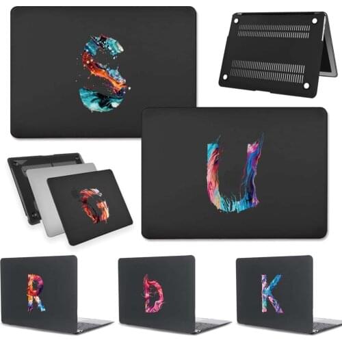 For Apple Macbook Pro Retina 13 15 16 Inch A2338 M1 A2251 A2159&Pro 16" A2141 Laptop Cover Case Painting Initial Name Hard Shell