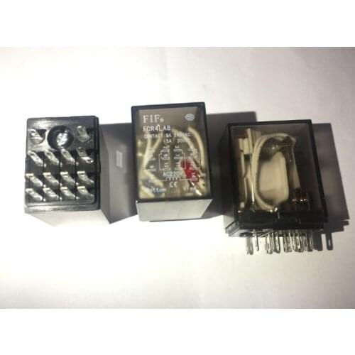 FCR4LA8 220VAC 5A 240VAC/30VDC DIP14 FIF 4 to C (with hte LED) relay (MY4N-J,HF18FF) Complete substitution ,New and original